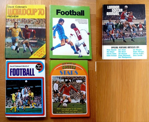 Football books 1969 1970s - football,