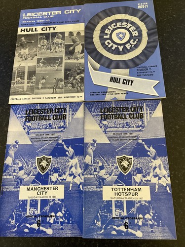 Leicester city programmes - 4,