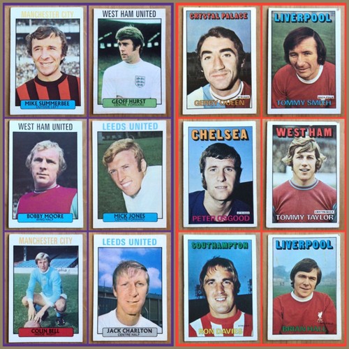 Football cards 1970s - a,