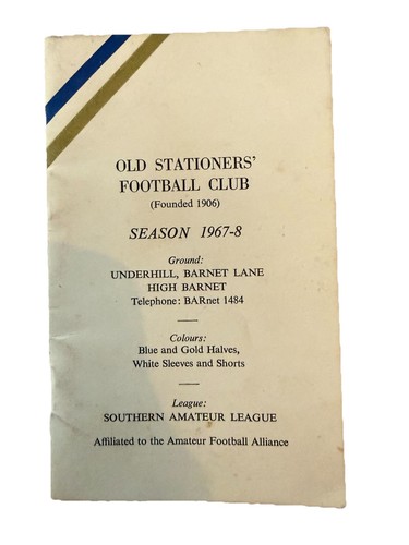 1967 old stationers fc - 1967‑68,