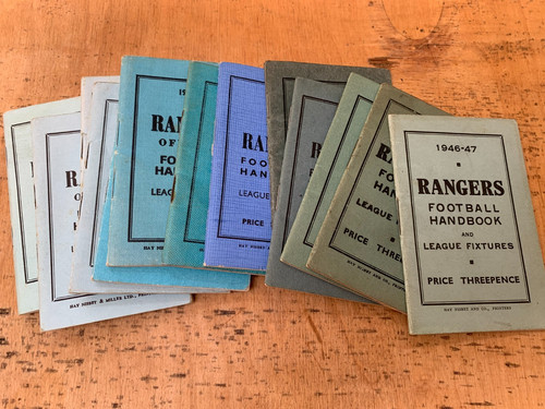 Rangers handbooks 1950s - rangers,